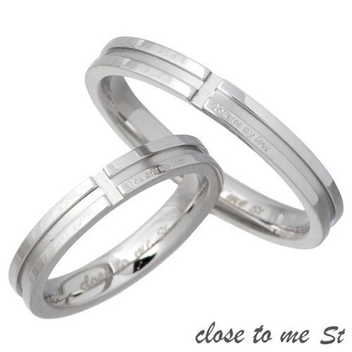 クロストゥーミー close to me ステンレス ペア リング 金属アレルギー対応