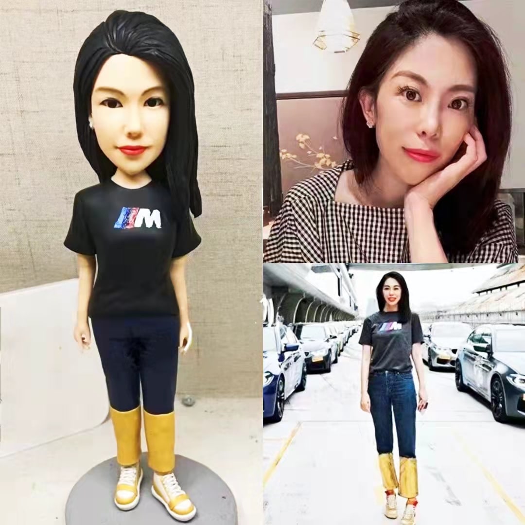 【オーダーメイド】3D肖像画 似顔絵 人形 フィギュア 彼氏 彼女 誕生日 ケーキトッパー 記念日 カップル 友達 プレゼント