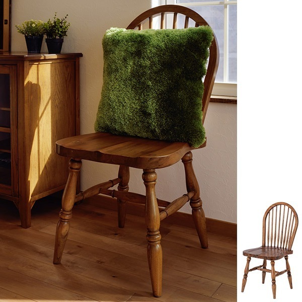 ダイニングチェア 椅子 天然木 ウィンザー調 座面高44cm イス いす チェア チェアー 完成品 ダイニングチェアー 食卓椅子 リビングチェア