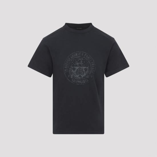 BALENCIAGA Men T-Shirts 850261 TTVV3 1041 FADED WASHED BLACK
