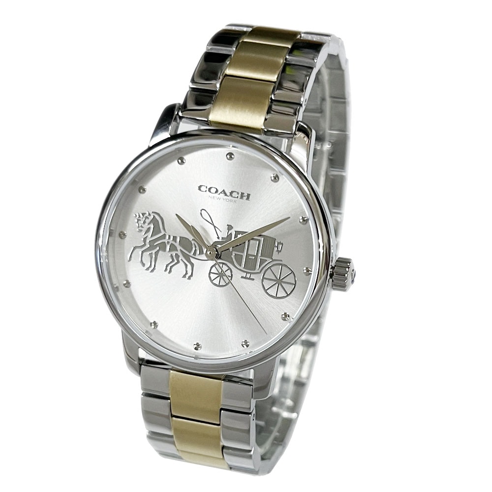 腕時計 レディース グランド 36mm ステンレススチール シルバー/ローズゴールド 14503943 17,100円