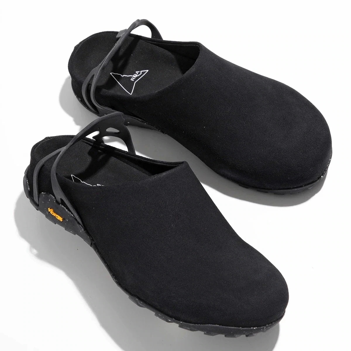 ROA ロア サンダル Fedaia フェダイア NBUW140LE08 メンズ スウェード ミュール スリッパ Vibram ビブラムソール シューズ 靴 BLK0001
