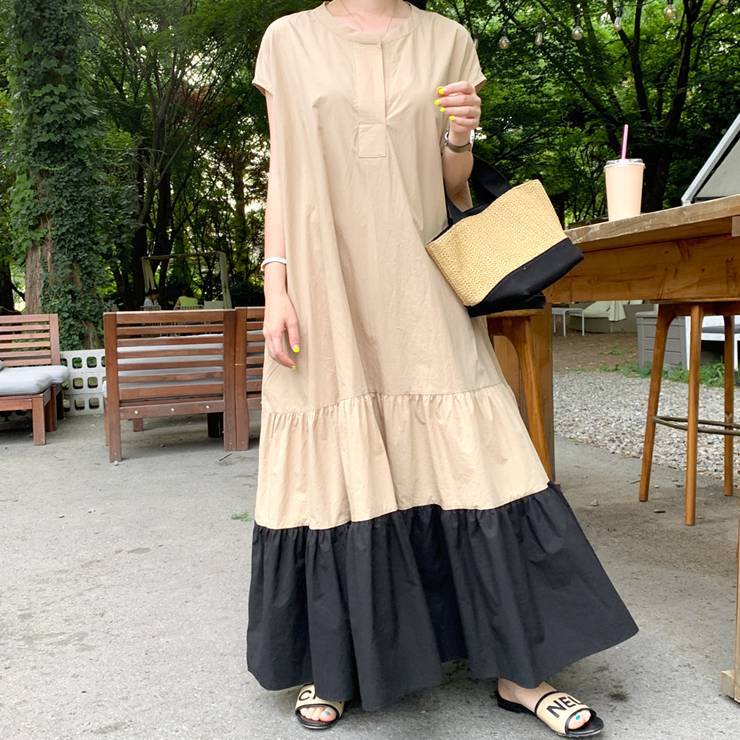 ワンピース レディース フレアワンピース ロングワンピース サマードレス マキシ丈 ロング丈