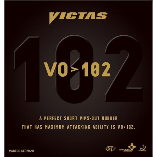 ヤマト卓球 VICTAS（ヴィクタス） 表ソフトラバー VO102 020222 レッド MAX