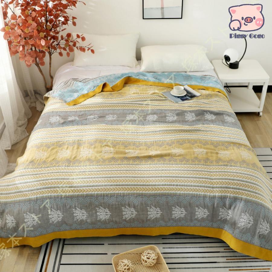 ガーゼケット シングル 5重 五重織 綿 ふわふわ タオルケット 綿毛布 ブランケット ガーゼ 用 無添加 軽量 コットン100％ 厚手 肌掛け 綿毛布ガーゼケット シングル 5重 五重織