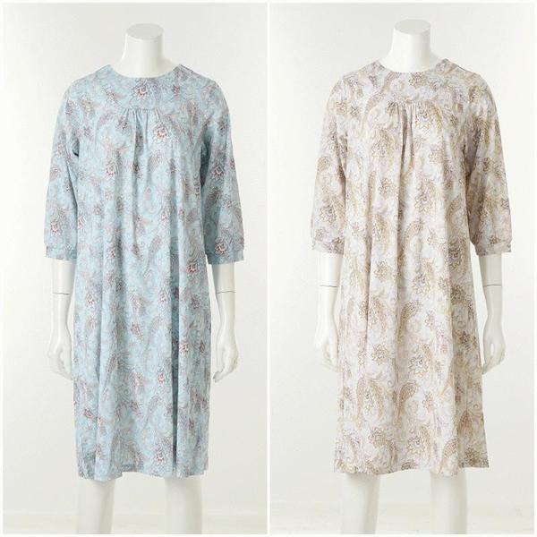 プラス 触り心地の良いワンピース ホームウェア パジャマ 1枚 VEVA103LSSG