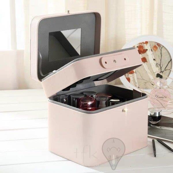 コスメボックス　メイクボックス 化粧品収納　小物収納入れ　ホコリ防止　収納ボックス 大容量収納