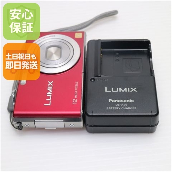 美品 DMC-FX40 フレッシュレッド Panasonic LUMIX デジカメ 94