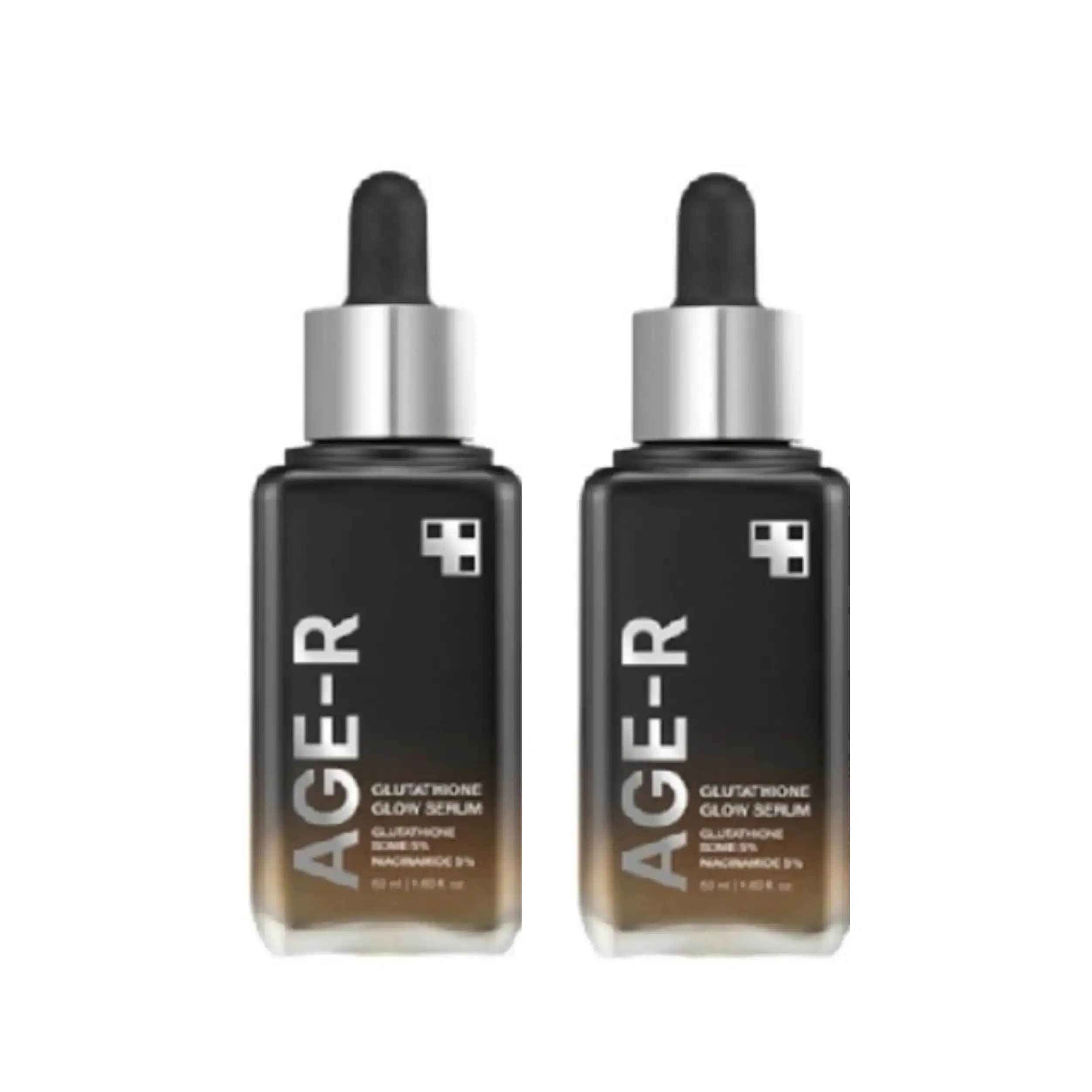 【正規品】 AGE-R グルタチオン グロウアンプル 50ml x 2個 / Youtuberオススメアイテム / 美顔器と一緒に使うといいですよ!