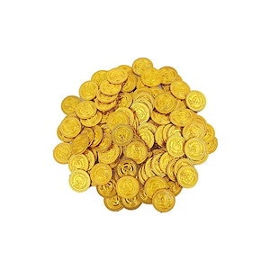 ルボナリエ 金貨 100枚 アンティーク おもしろ雑貨 コイン カジノ 宝箱 ゴールド お金 おもちゃ 古銭 海賊 (金貨100枚)