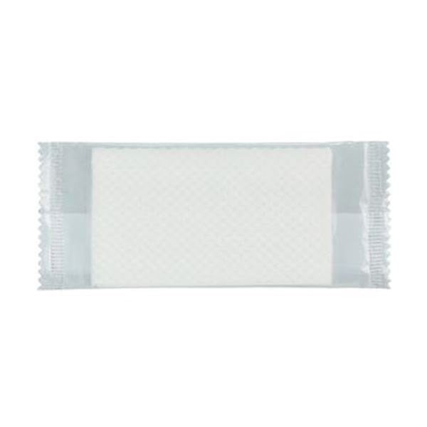 （まとめ）TANOSEE 紙エンボスおしぼりエコノミー 平型ミニ 1パック（50枚）[x100]