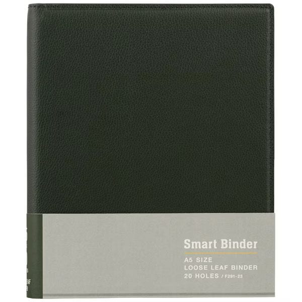 （まとめ買い）ファイルノート スマートバインダー A5 20穴 ディープグリーン F291-23 [x2]