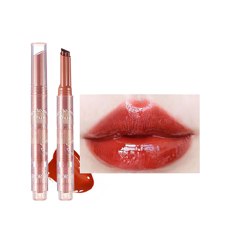 Flortteメルティングシアーリップ リップグロス 高発色 リップ 血色 垢ぬけメイク 落ちない 保湿口紅 光沢 ロングラスティング 長持ち 色ムラゼロ つき防止 （#11）
