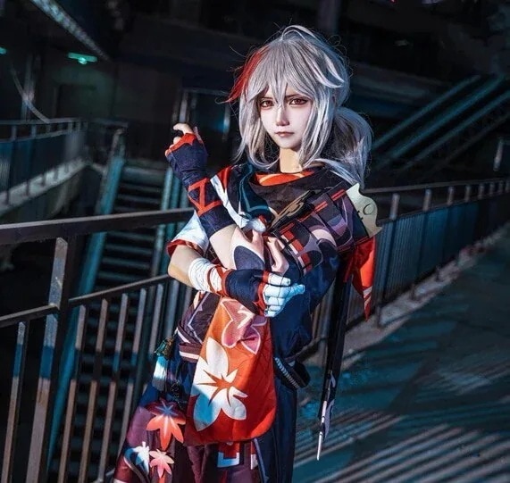 パーティーイベント用品コスチューム一式コスチ パーティー イベント cosplay コスプレ衣装 楓原萬葉 Genshin げんしん 原神 スーツ ハロウィン 2023年入荷コスプレ