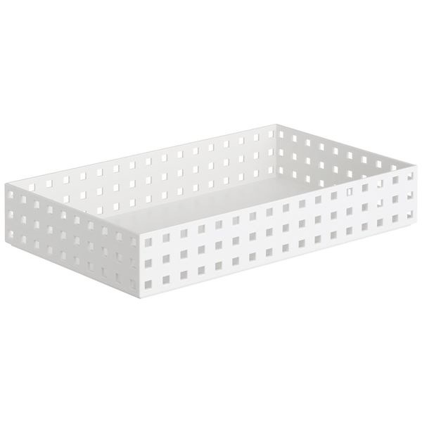 （まとめ）小物入れ 収納ケース ブリックス 350 ワイド M W（ホワイト） 9036 24個セット