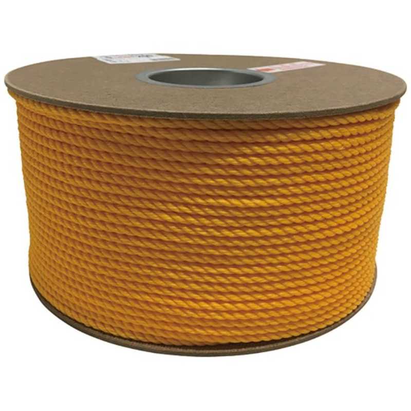 ユタカメイク　ユタカ ポリエチレンロープドラム巻 5mm×200m イエロー　PRE-90