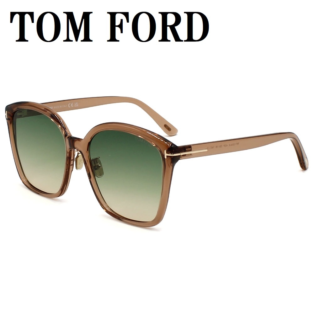 サングラス FT1054K 45P 59 アジアンフィット メガネ 眼鏡 UVカット 紫外線カット メンズ レディース グリーングラデーション ブラウン クリア