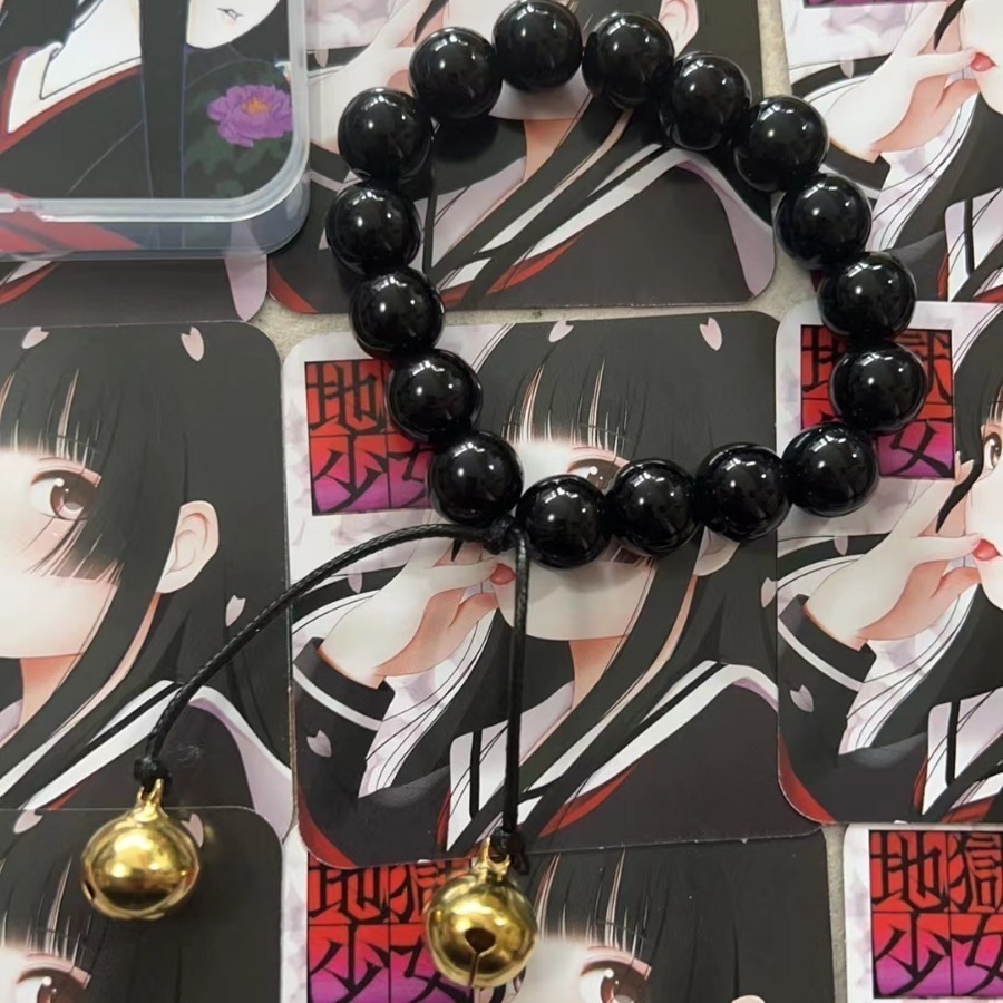 新商品アニメ周辺アクセサリービーズチェーン鈴ブレスレット地獄少女アクセサリー