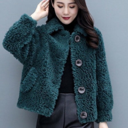 モコモコショート丈アウター アウター コート ブルゾン もこもこアウター ボアブルゾン 長袖