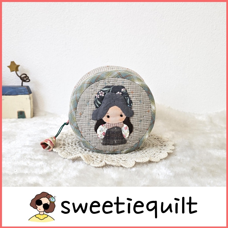 【sweetiequilt】 オーダーメイド　100％手作り　アロハポーチ　韓国大人気　恋人プレゼント　ハンドメイド　お出かけ　デイリーバック キルティング／キルト／手作り／記念日プレゼント