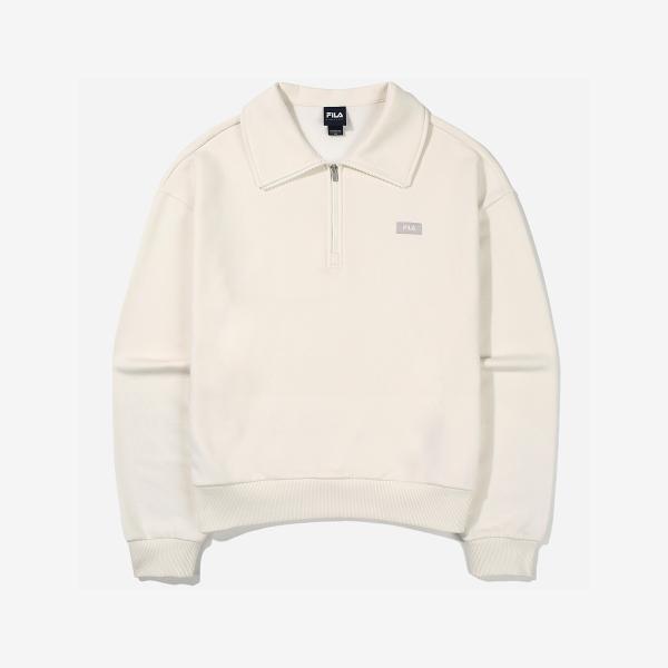 FILA 裏起毛 ベーシック 半ジップ メンズ トレーナー