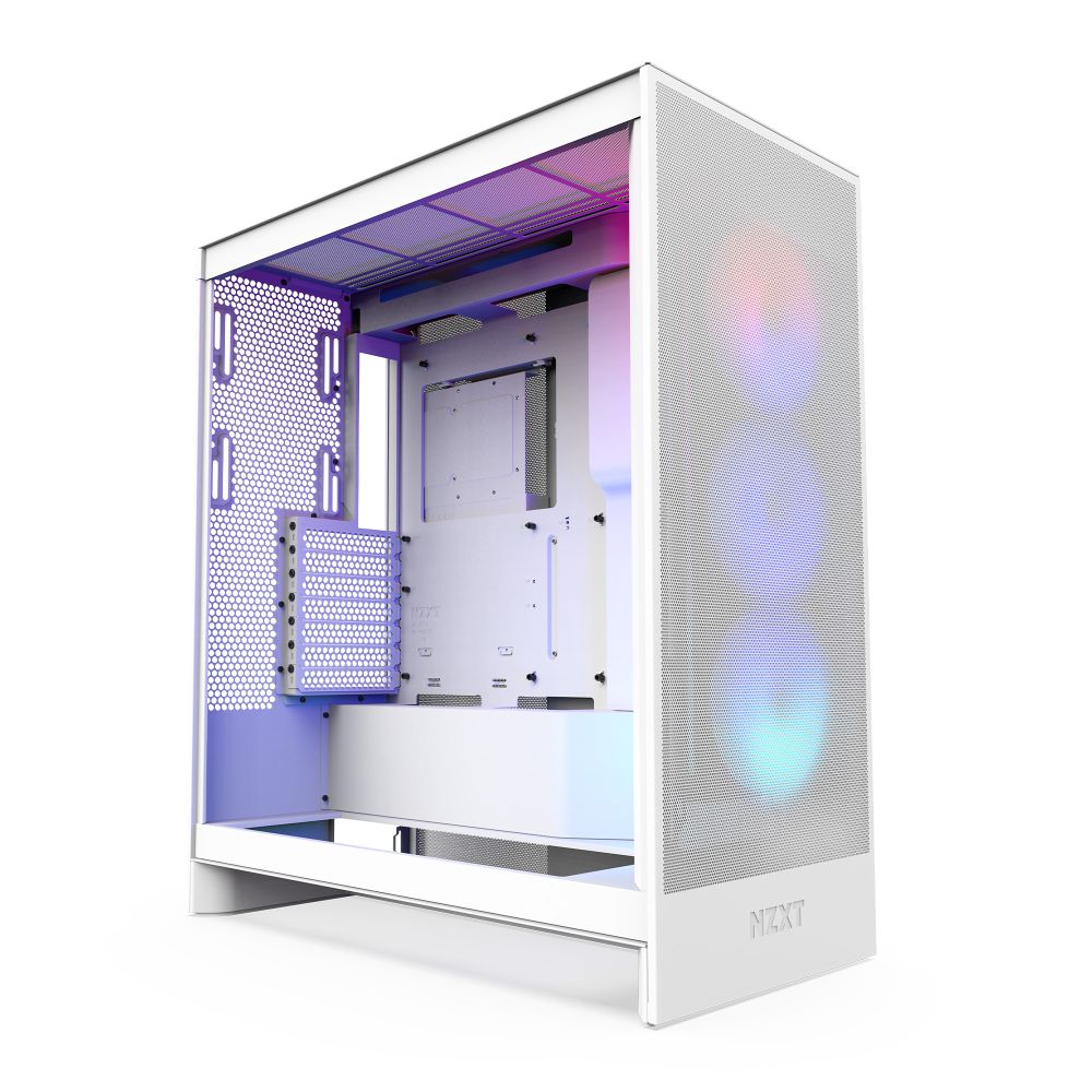 NZXT ミドルタワー PCケース H7 Flow RGB (2024)（ホワイト） CMH72FWR1