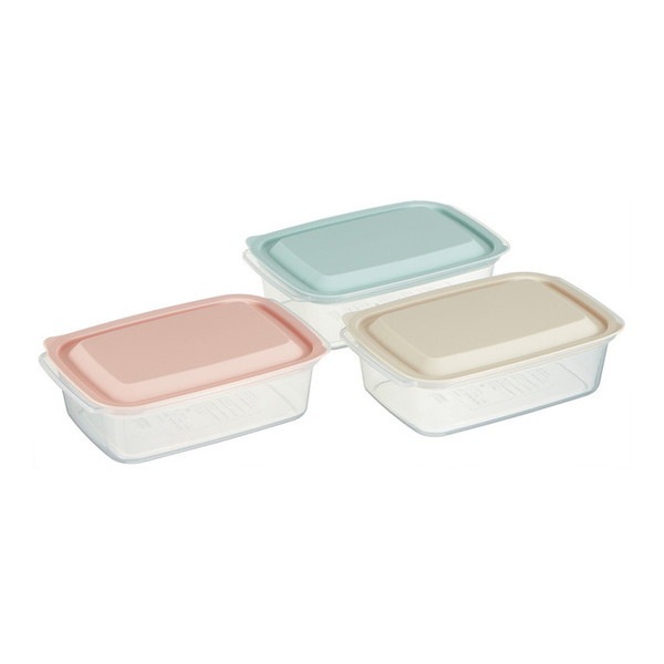 �t�^�������܂܃����W�Ŏg����ۑ��e�� 3�Z�b�g 700ml FCNN7 [�J���[�A�\�[�g]