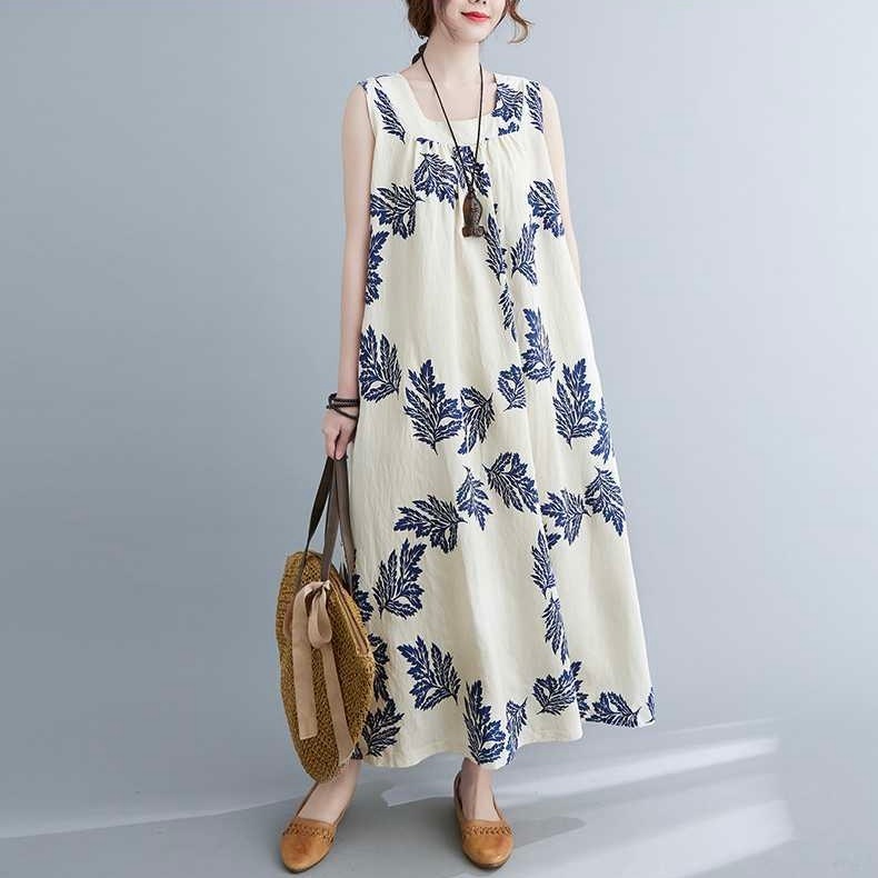 レディース ワンピース マキシ 袖なし ノースリーブ スクエアネック フレア Aライン フェミニン 異国風 かわいい 大人可愛い シンプル カジュアル 上品 おしゃれ かっこいい レトロ アジアン