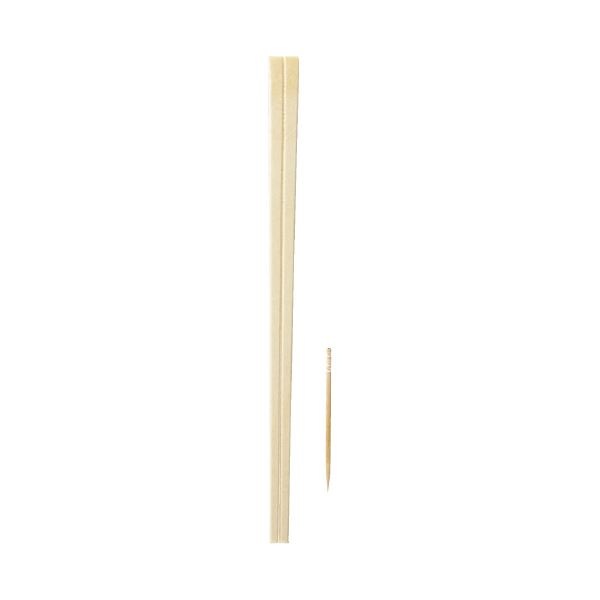 （まとめ）元禄OPP完封箸 爪楊枝あり 100膳 [x10セット]