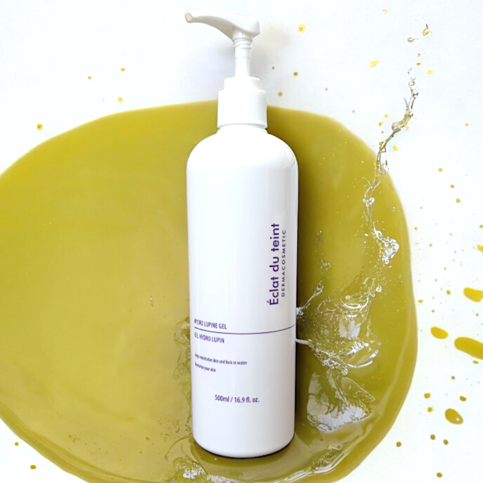 Eclat du teint HYDRO LUPINE GEL 500ml, 赤みの緩和, 肌のバリア機能強化, 大容量エッセンス