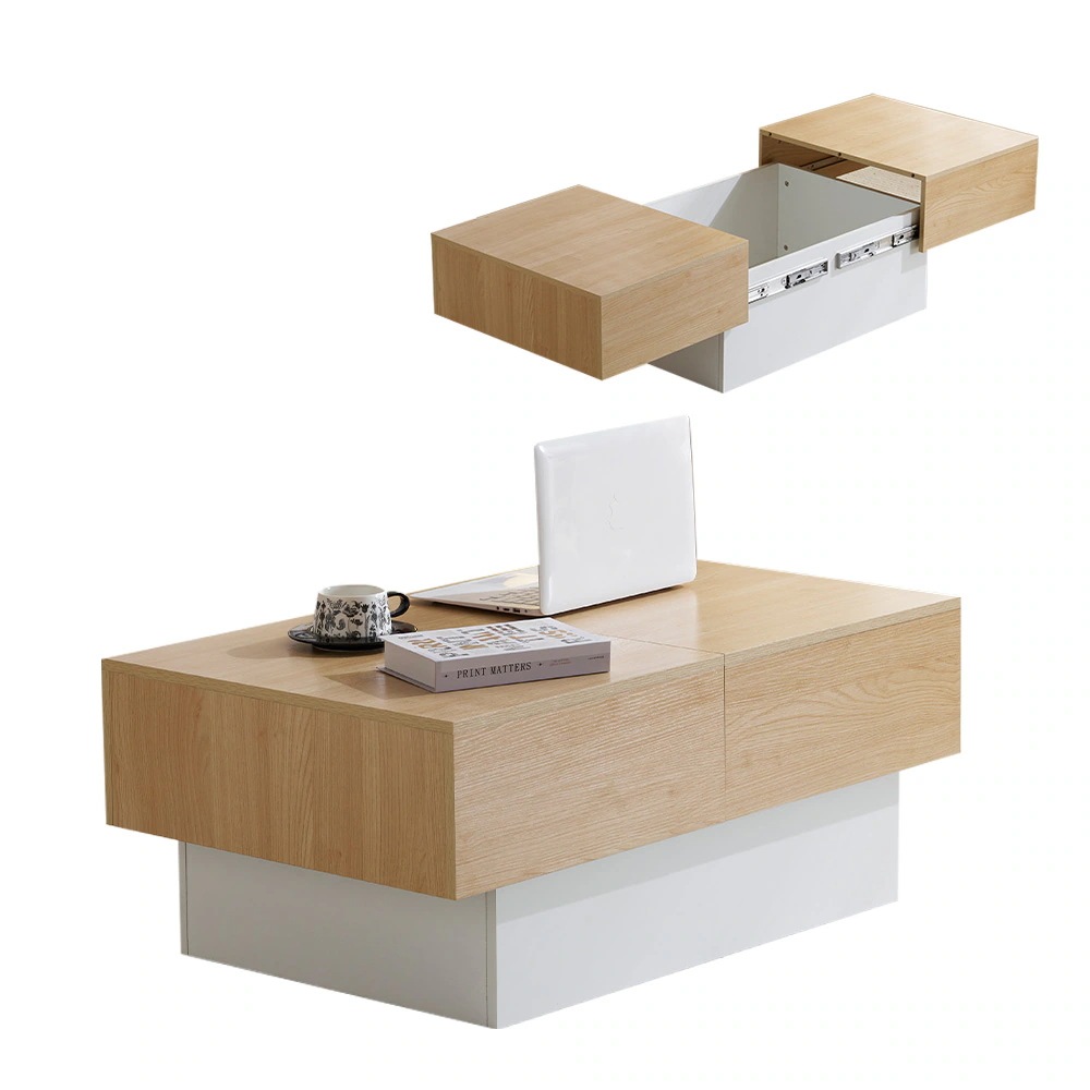 【日本国内出荷-3日で配達】100*60*40cm 韓国版 ファッション 実用大空間 可収納する ローテーブル 収納付き センターテーブル 大容量 簡単開閉 収納テーブル 応接テーブル DJYC105