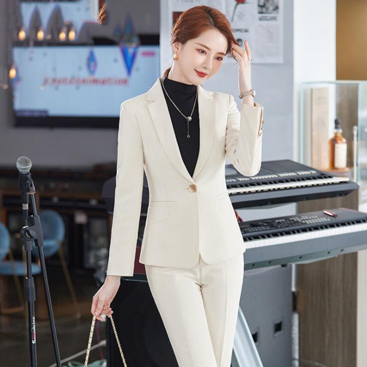 レディーススーツ上下スーツ　ズボンジャケット 2点セット OL通 勤 面接 ビ ジネス　 su305