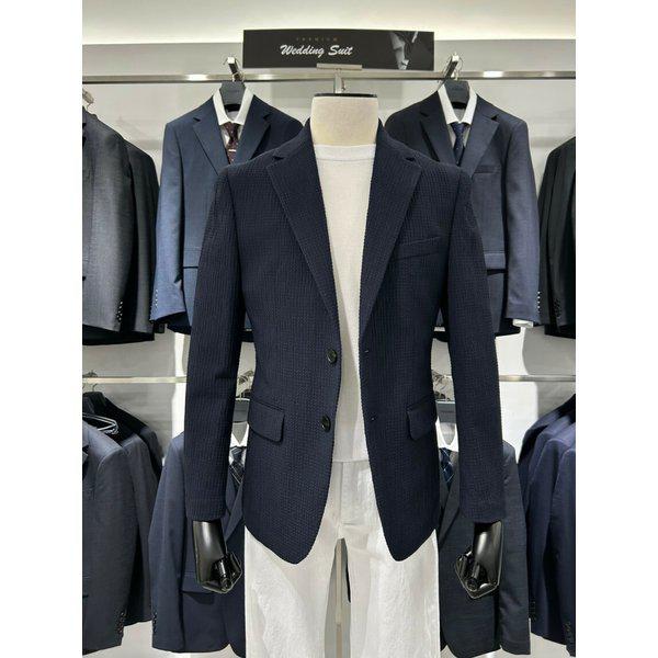 【】COOL&DRY エアホール ネイビー ビジネスカジュアルジャケット FI6612043014 [P003757806]