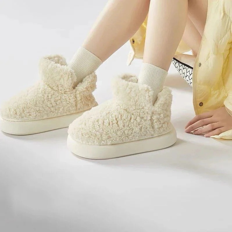 ぽかぽか もこもこ かわいい ルームシューズ 来客用 新作 かかと付き 女性用 防寒 冬 ふわふわ レディース 保温秋冬の最新 スリッパ 裏起毛 室内用 暖かい 室内