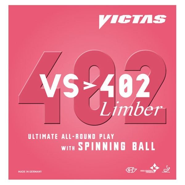 ヤマト卓球 VICTAS(ヴィクタス) 裏ソフトラバー VS402 リンバー 020391 レッド 1.8