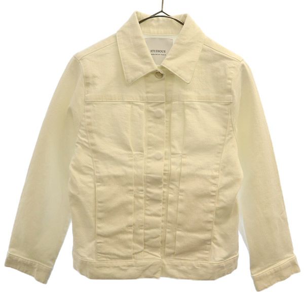 未使用 デニムジャケット ホワイト Gジャン ジージャン レディース