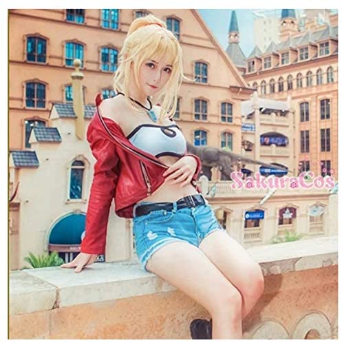 Fate/apocrypha FGO モードレッド 日常服 赤のセイバー コスプレ衣装 コスチューム