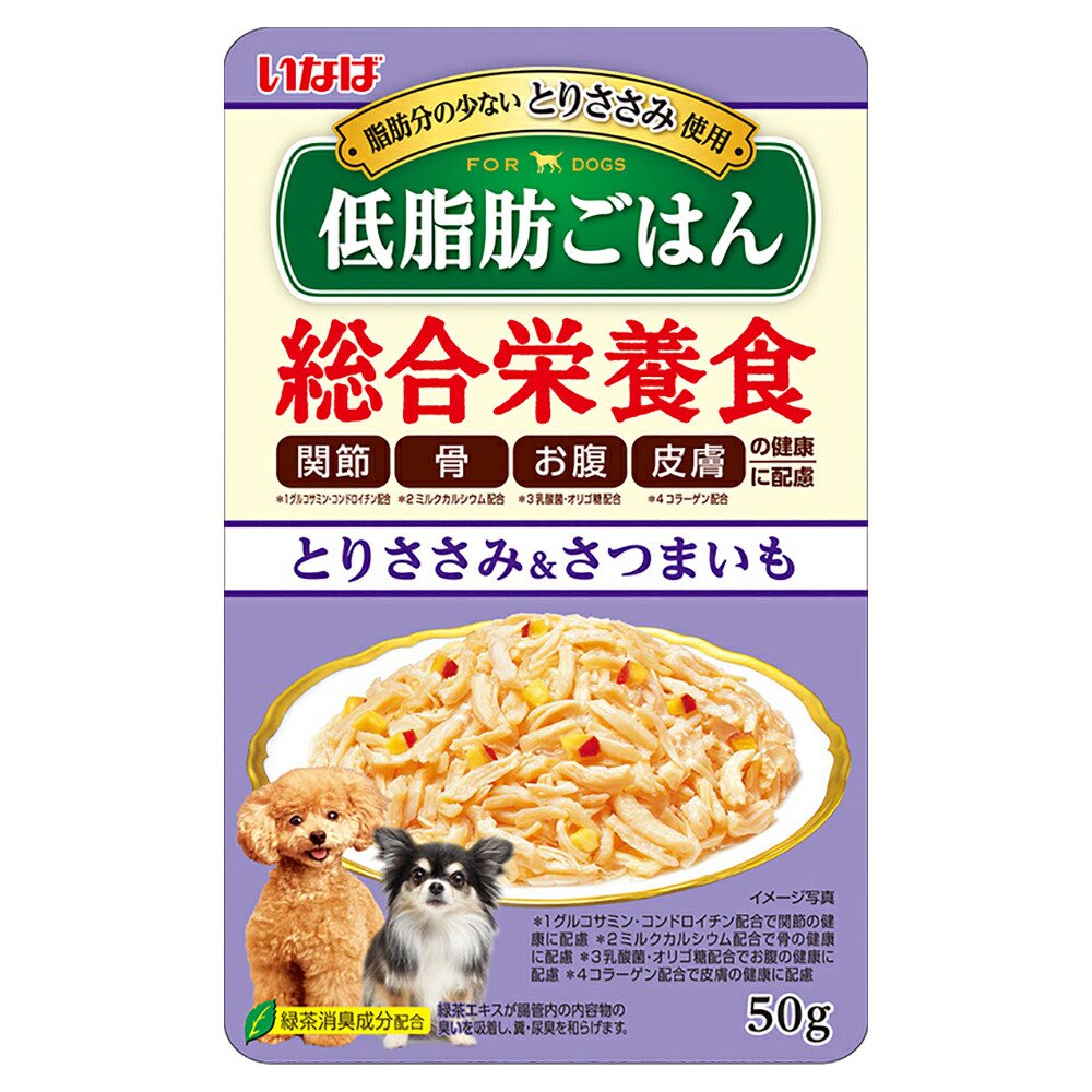 いなば　低脂肪ごはんとりささみ＆さつまいも　５０ｇX９６袋　ＣＲＣ45―08―20―35―00 8,348円