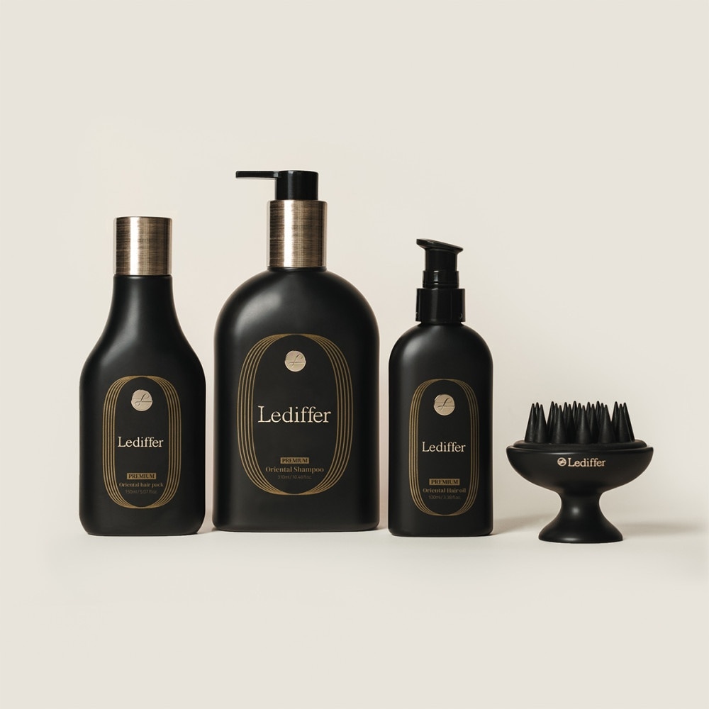 [ルディファー] プレミアムヘアケアセット シャンプー ヘアパック ヘアオイル ブラシ 毛髪ケア