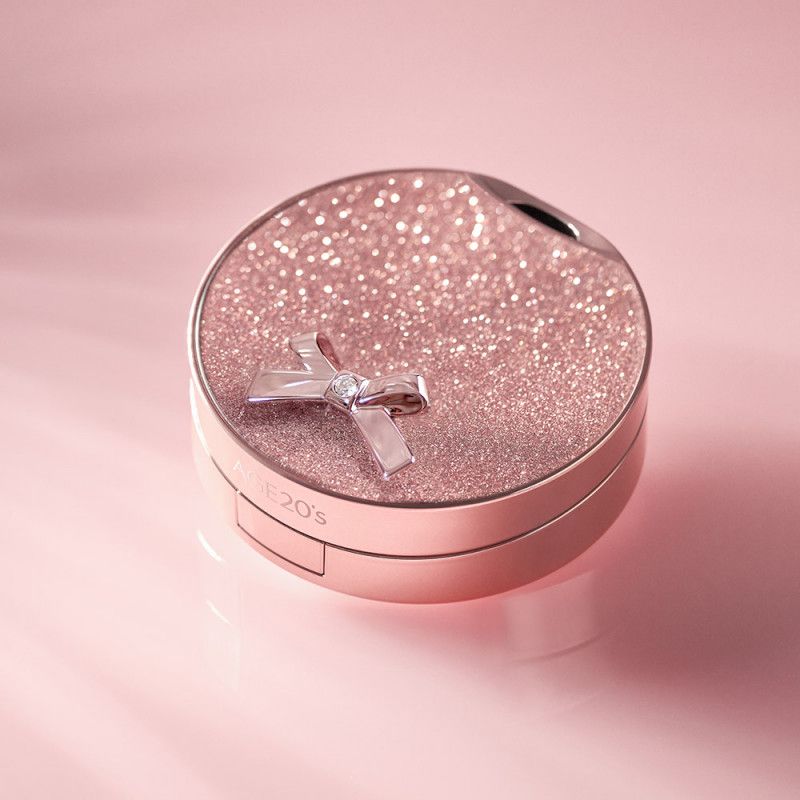 本品＋リフィル2個＋パフ2枚 エッセンスファクト フローラリボンジュエリーエディション 14g （SPF50+）75％美容液・ツヤ肌・高UVカット