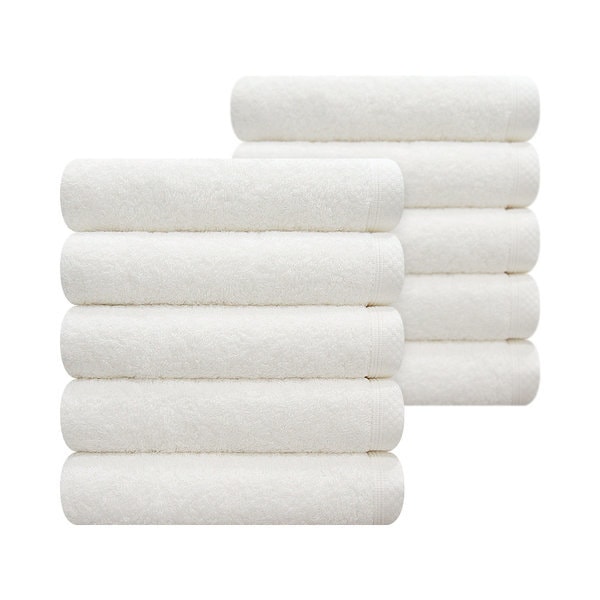 40手 ホテルタオル テイラー 160g アイボリー 10枚 コマ社 100%