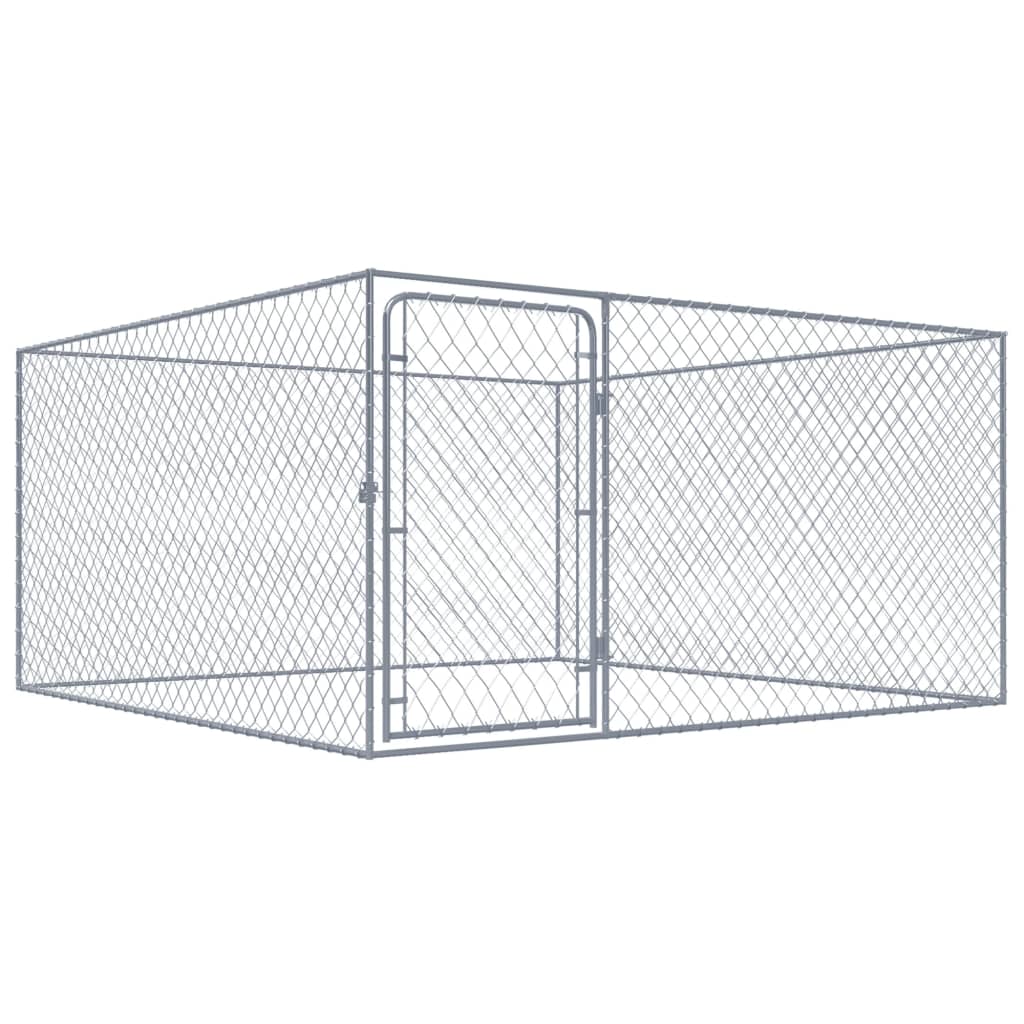 屋外用犬小屋 亜鉛メッキ鋼製 2x2x1m