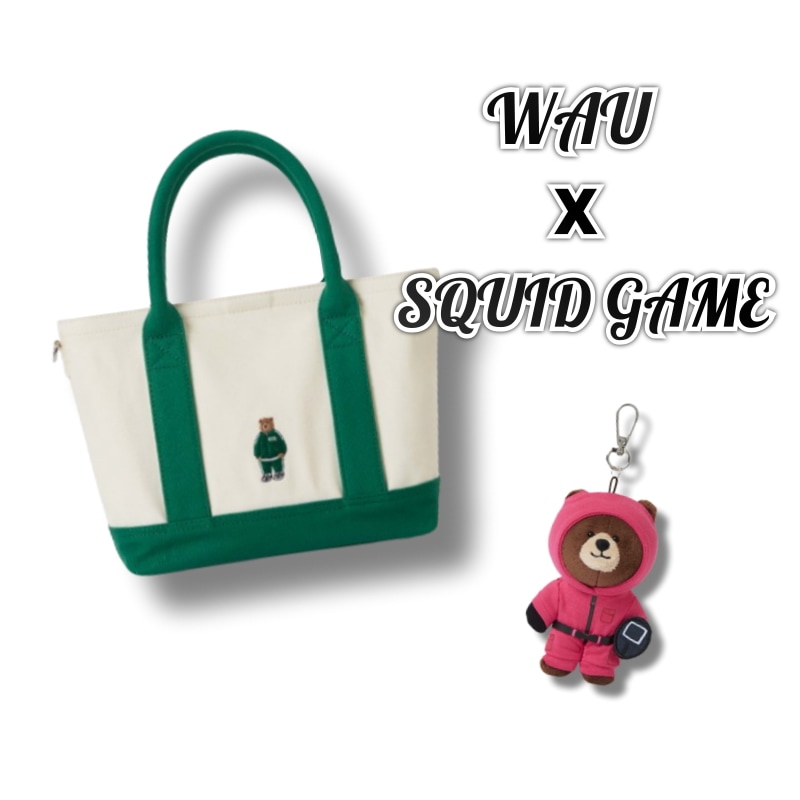 【イカゲームコラボ】Mini Canvas Totebag 色選択 キーリング選択 11,000円