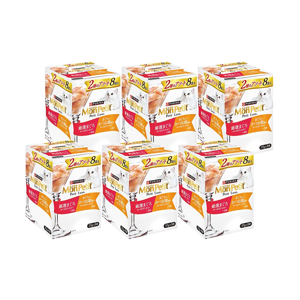 プチリュクスパウチ　２種のアソート　厳選まぐろ＆まぐろのかつお節添え　８ＰX６　ＣＲＣ35―20―75―10―51 4,640円