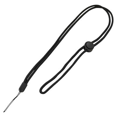 他サイト： ラスタバナナ　丸紐ネックストラップ 長さ調整パーツ付 ブラック　RNST03BKの商品画像