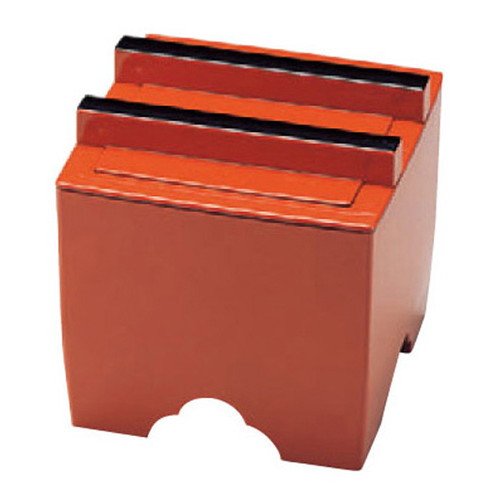 そば・うどん (小)角釜揚げ朱天黒 [15 x 15 x 15.2cm] ABS樹脂 (7-524-2) 料亭 旅館 和食器 飲食店 業務用