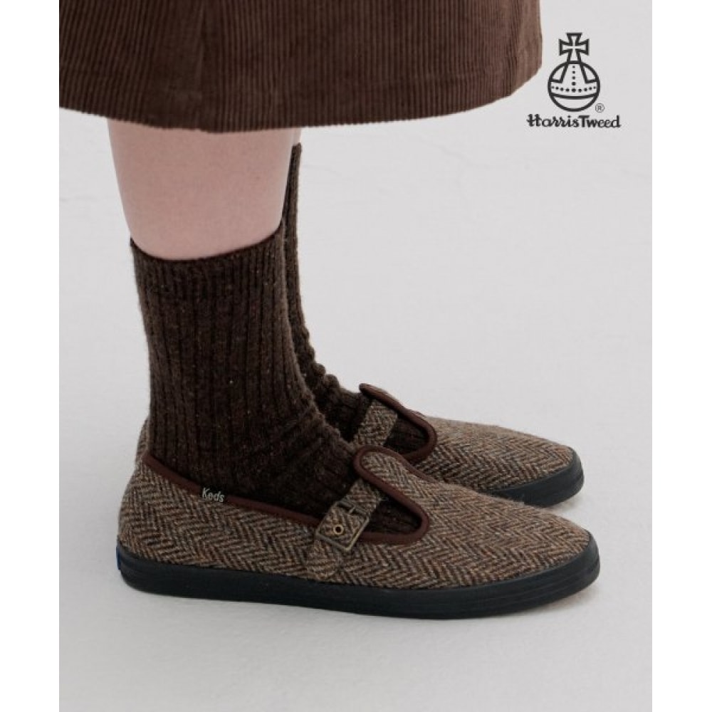 KEDS (ケッズ) チャンピオン T ストラップハリスウィズメアリージェーン (5XM02342F2925)