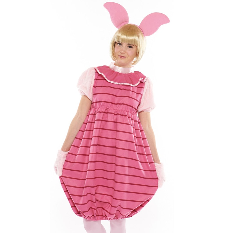 コスプレ 仮装 大人用ピグレット 【 コスプレ 衣装 ハロウィン 仮装 コスチューム ディズニー グッズ くまのプーさん パーティーグッズ 女性用 Pooh 余興 公式 正規ライセンス品 レディース