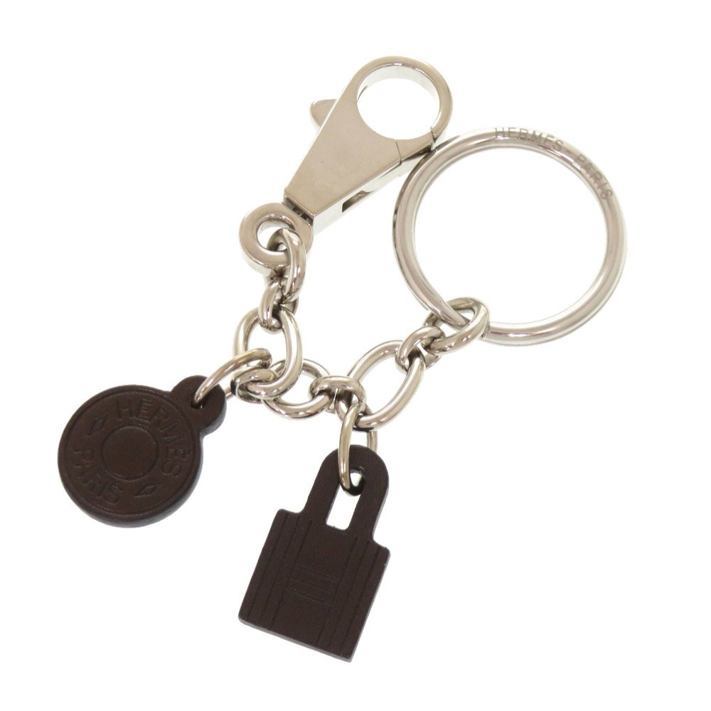 美品 アミュレット2 キーホルダー バレニア/メタル ブラウン 1088【中古】 レディース