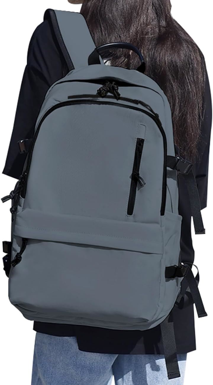 リュック リュックサック メンズ レディース 大容量 軽量 バックパック ビジネスリュック 防水 USB充電ポート付 盗難防止 撥水加工( 2.ダークグレー, 45x30x20cm)